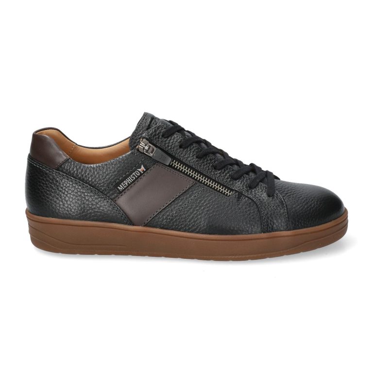 Mephisto HENRIK heren veter sneaker - black